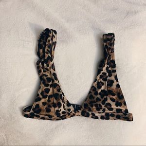 Leopard Bikini Top